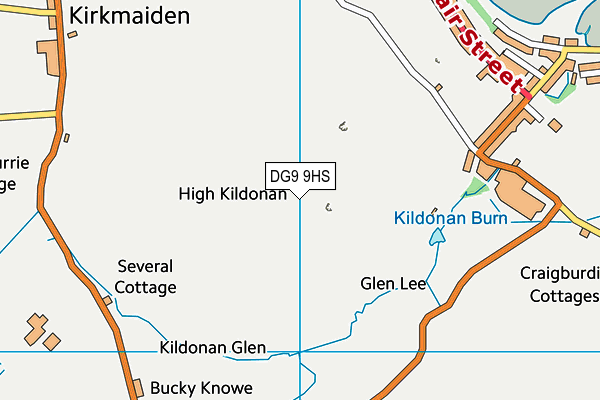 DG9 9HS map - OS VectorMap District (Ordnance Survey) DG9 9HS map - OS VectorMap District (Ordnance Survey)