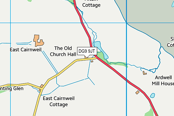 DG9 9JT map - OS VectorMap District (Ordnance Survey) DG9 9JT map - OS VectorMap District (Ordnance Survey)