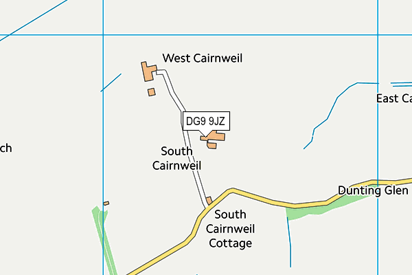 DG9 9JZ map - OS VectorMap District (Ordnance Survey) DG9 9JZ map - OS VectorMap District (Ordnance Survey)