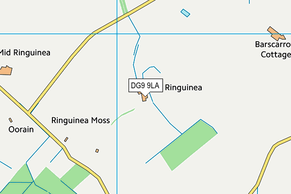 DG9 9LA map - OS VectorMap District (Ordnance Survey) DG9 9LA map - OS VectorMap District (Ordnance Survey)