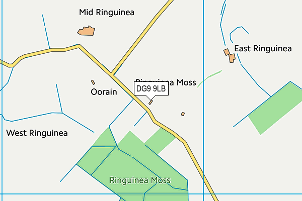 DG9 9LB map - OS VectorMap District (Ordnance Survey) DG9 9LB map - OS VectorMap District (Ordnance Survey)