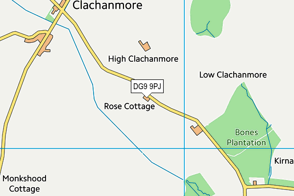 DG9 9PJ map - OS VectorMap District (Ordnance Survey) DG9 9PJ map - OS VectorMap District (Ordnance Survey)