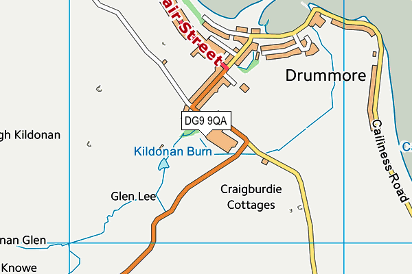 DG9 9QA map - OS VectorMap District (Ordnance Survey) DG9 9QA map - OS VectorMap District (Ordnance Survey)