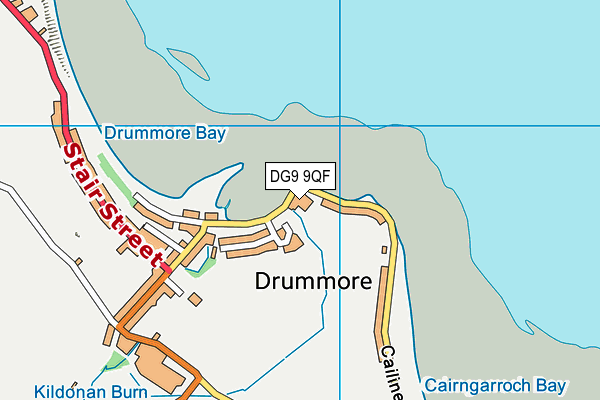 DG9 9QF map - OS VectorMap District (Ordnance Survey)