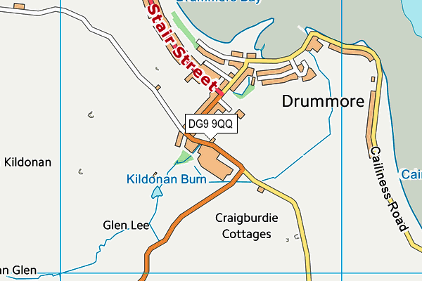 DG9 9QQ map - OS VectorMap District (Ordnance Survey)