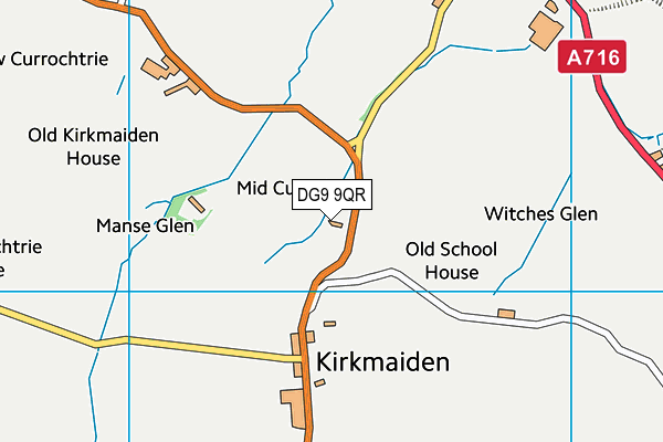 DG9 9QR map - OS VectorMap District (Ordnance Survey) DG9 9QR map - OS VectorMap District (Ordnance Survey)