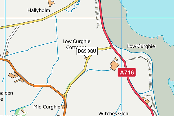 DG9 9QU map - OS VectorMap District (Ordnance Survey) DG9 9QU map - OS VectorMap District (Ordnance Survey)