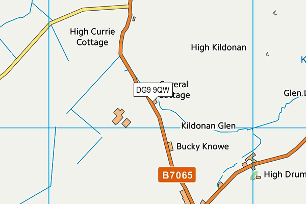 DG9 9QW map - OS VectorMap District (Ordnance Survey) DG9 9QW map - OS VectorMap District (Ordnance Survey)