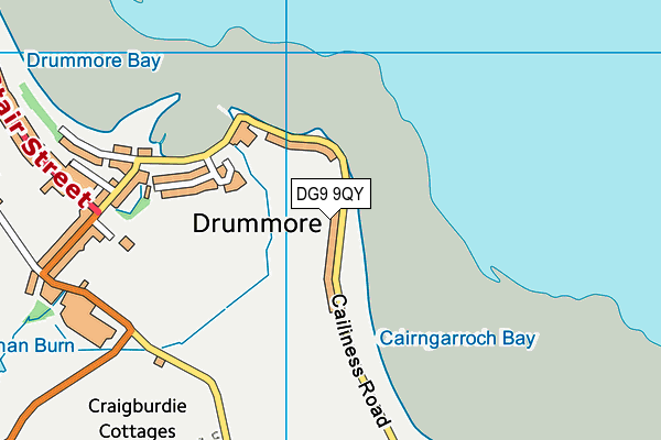 DG9 9QY map - OS VectorMap District (Ordnance Survey)