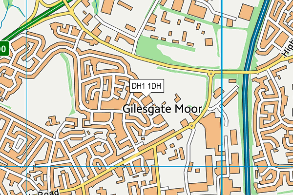 DH1 1DH map - OS VectorMap District (Ordnance Survey) DH1 1DH map - OS VectorMap District (Ordnance Survey)