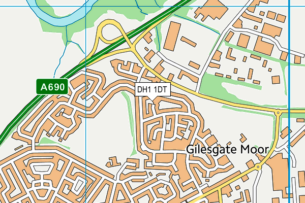 DH1 1DT map - OS VectorMap District (Ordnance Survey) DH1 1DT map - OS VectorMap District (Ordnance Survey)