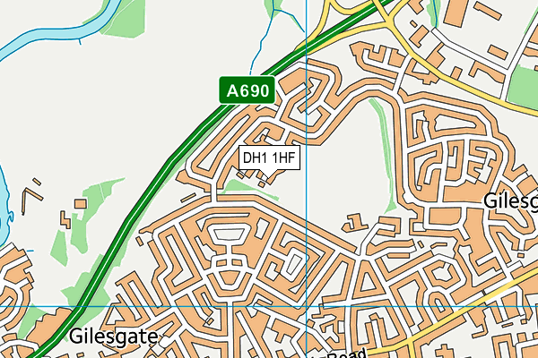 DH1 1HF map - OS VectorMap District (Ordnance Survey) DH1 1HF map - OS VectorMap District (Ordnance Survey)