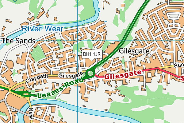 DH1 1JR map - OS VectorMap District (Ordnance Survey) DH1 1JR map - OS VectorMap District (Ordnance Survey)