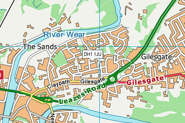 DH1 1JU map - OS VectorMap District (Ordnance Survey) DH1 1JU map - OS VectorMap District (Ordnance Survey)