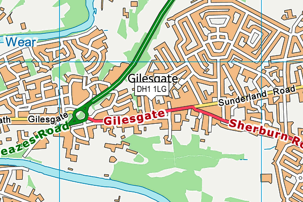 DH1 1LG map - OS VectorMap District (Ordnance Survey) DH1 1LG map - OS VectorMap District (Ordnance Survey)
