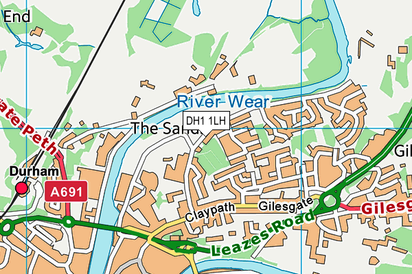DH1 1LH map - OS VectorMap District (Ordnance Survey) DH1 1LH map - OS VectorMap District (Ordnance Survey)