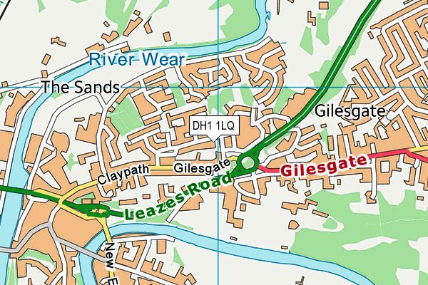 DH1 1LQ map - OS VectorMap District (Ordnance Survey) DH1 1LQ map - OS VectorMap District (Ordnance Survey)