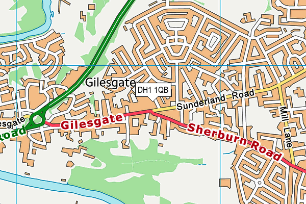 DH1 1QB map - OS VectorMap District (Ordnance Survey) DH1 1QB map - OS VectorMap District (Ordnance Survey)