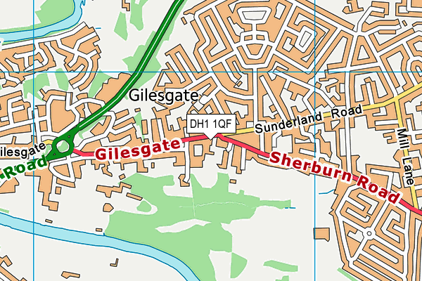 DH1 1QF map - OS VectorMap District (Ordnance Survey) DH1 1QF map - OS VectorMap District (Ordnance Survey)