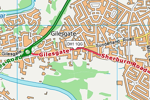 DH1 1QG map - OS VectorMap District (Ordnance Survey) DH1 1QG map - OS VectorMap District (Ordnance Survey)