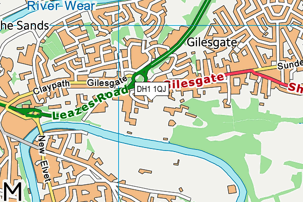 DH1 1QJ map - OS VectorMap District (Ordnance Survey) DH1 1QJ map - OS VectorMap District (Ordnance Survey)