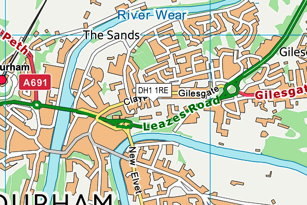 DH1 1RE map - OS VectorMap District (Ordnance Survey) DH1 1RE map - OS VectorMap District (Ordnance Survey)