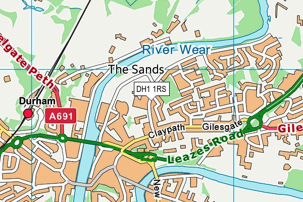 DH1 1RS map - OS VectorMap District (Ordnance Survey) DH1 1RS map - OS VectorMap District (Ordnance Survey)