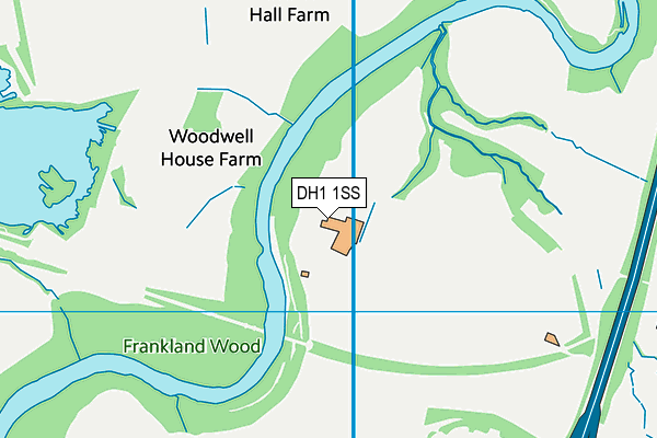 DH1 1SS map - OS VectorMap District (Ordnance Survey) DH1 1SS map - OS VectorMap District (Ordnance Survey)