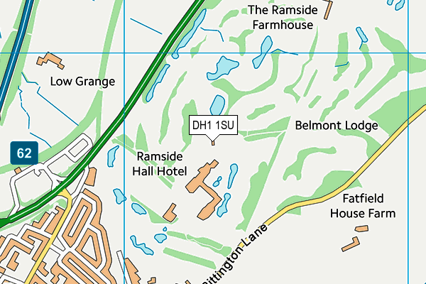 DH1 1SU map - OS VectorMap District (Ordnance Survey) DH1 1SU map - OS VectorMap District (Ordnance Survey)