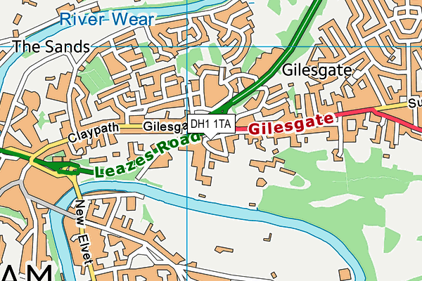 DH1 1TA map - OS VectorMap District (Ordnance Survey) DH1 1TA map - OS VectorMap District (Ordnance Survey)