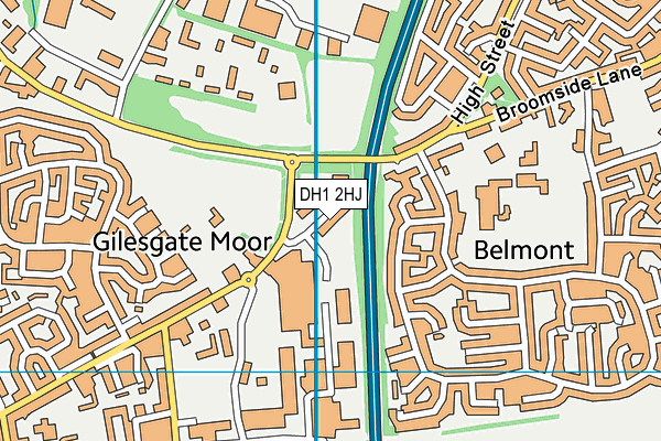 DH1 2HJ map - OS VectorMap District (Ordnance Survey) DH1 2HJ map - OS VectorMap District (Ordnance Survey)