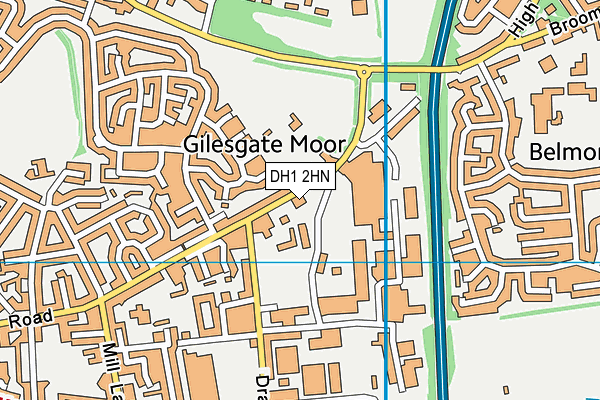 DH1 2HN map - OS VectorMap District (Ordnance Survey) DH1 2HN map - OS VectorMap District (Ordnance Survey)