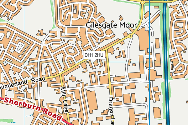 DH1 2HU map - OS VectorMap District (Ordnance Survey) DH1 2HU map - OS VectorMap District (Ordnance Survey)