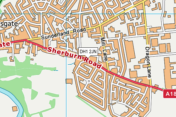 DH1 2JN map - OS VectorMap District (Ordnance Survey) DH1 2JN map - OS VectorMap District (Ordnance Survey)