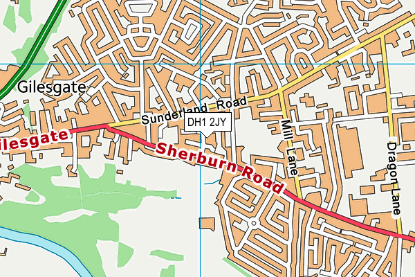 DH1 2JY map - OS VectorMap District (Ordnance Survey) DH1 2JY map - OS VectorMap District (Ordnance Survey)