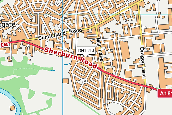 DH1 2LJ map - OS VectorMap District (Ordnance Survey) DH1 2LJ map - OS VectorMap District (Ordnance Survey)