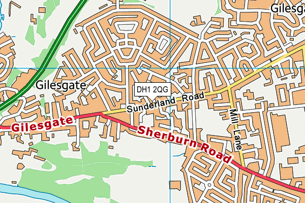 DH1 2QG map - OS VectorMap District (Ordnance Survey) DH1 2QG map - OS VectorMap District (Ordnance Survey)