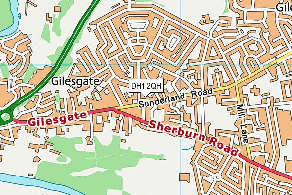 DH1 2QH map - OS VectorMap District (Ordnance Survey) DH1 2QH map - OS VectorMap District (Ordnance Survey)