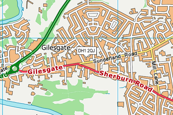 DH1 2QJ map - OS VectorMap District (Ordnance Survey) DH1 2QJ map - OS VectorMap District (Ordnance Survey)