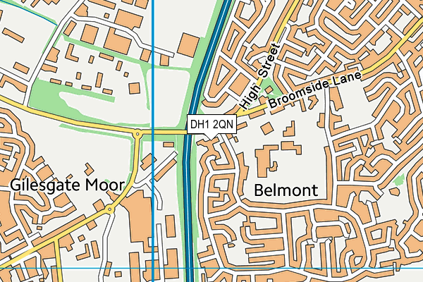DH1 2QN map - OS VectorMap District (Ordnance Survey) DH1 2QN map - OS VectorMap District (Ordnance Survey)