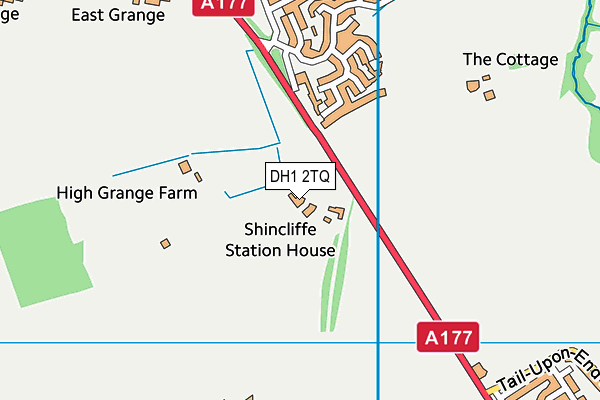 DH1 2TQ map - OS VectorMap District (Ordnance Survey) DH1 2TQ map - OS VectorMap District (Ordnance Survey)