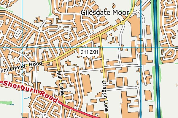 DH1 2XH map - OS VectorMap District (Ordnance Survey) DH1 2XH map - OS VectorMap District (Ordnance Survey)