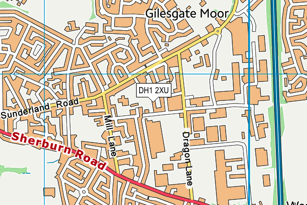 DH1 2XU map - OS VectorMap District (Ordnance Survey) DH1 2XU map - OS VectorMap District (Ordnance Survey)