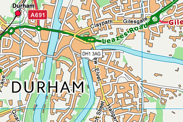 DH1 3AG map - OS VectorMap District (Ordnance Survey) DH1 3AG map - OS VectorMap District (Ordnance Survey)