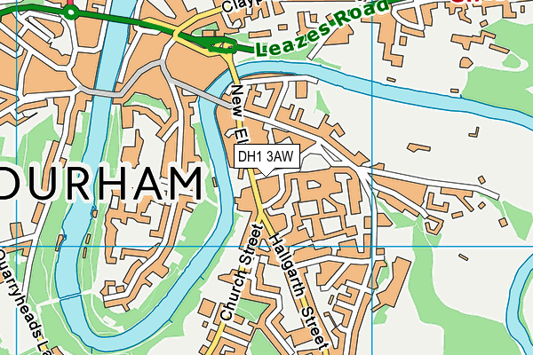 DH1 3AW map - OS VectorMap District (Ordnance Survey) DH1 3AW map - OS VectorMap District (Ordnance Survey)