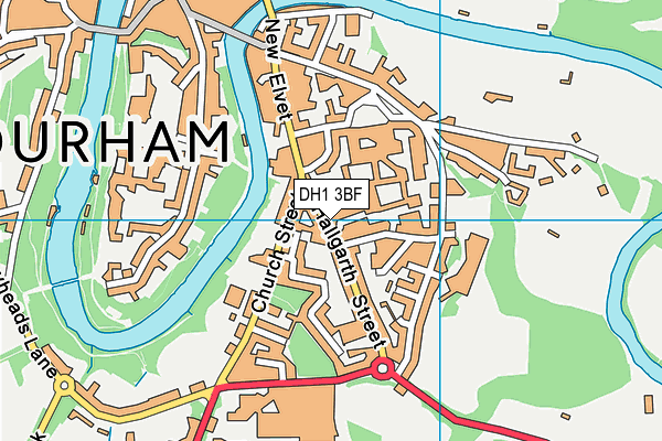 DH1 3BF map - OS VectorMap District (Ordnance Survey) DH1 3BF map - OS VectorMap District (Ordnance Survey)