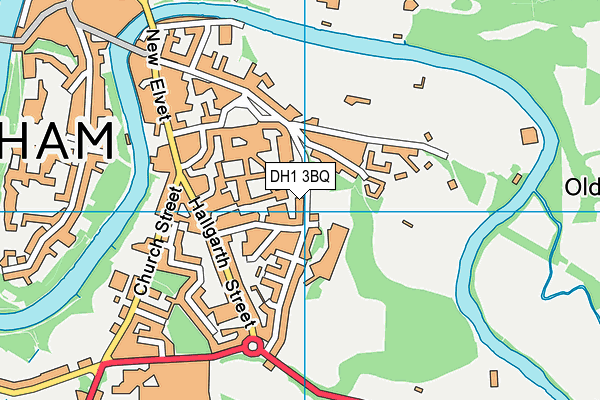 DH1 3BQ map - OS VectorMap District (Ordnance Survey) DH1 3BQ map - OS VectorMap District (Ordnance Survey)