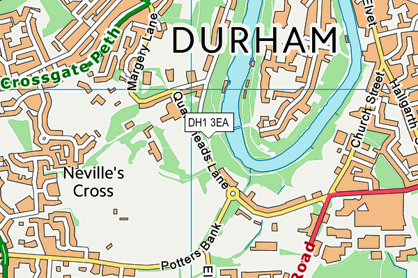 DH1 3EA map - OS VectorMap District (Ordnance Survey) DH1 3EA map - OS VectorMap District (Ordnance Survey)