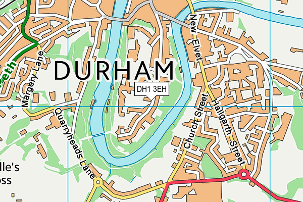 DH1 3EH map - OS VectorMap District (Ordnance Survey) DH1 3EH map - OS VectorMap District (Ordnance Survey)