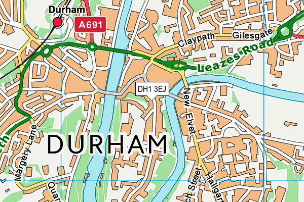 DH1 3EJ map - OS VectorMap District (Ordnance Survey) DH1 3EJ map - OS VectorMap District (Ordnance Survey)